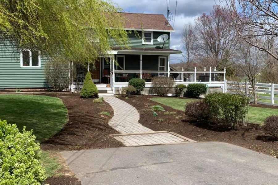 exterior view of a residential house with landscape